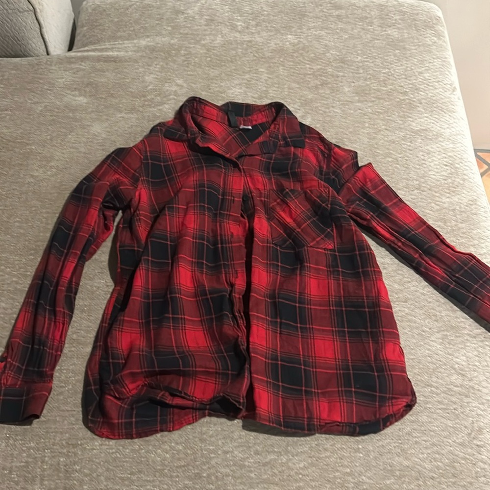 Black and red flannel